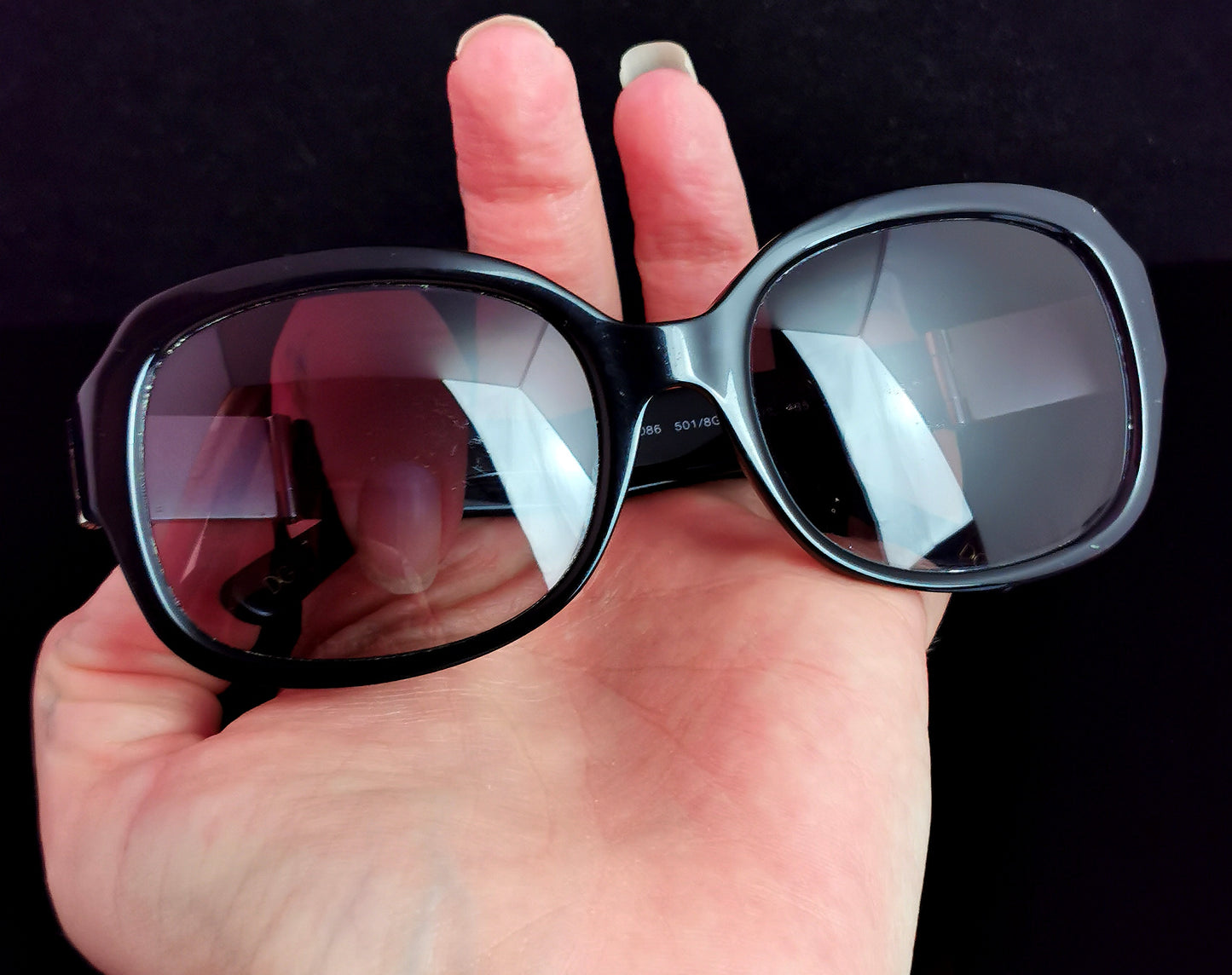 Dolce and Gabbana Sunglasses, gradient lense, Black