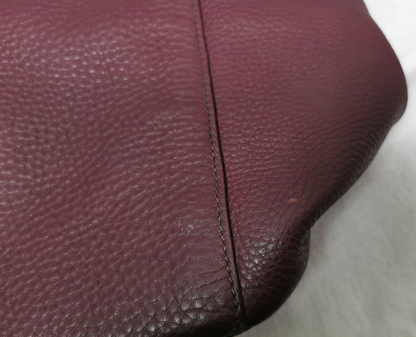 Prada Vitello Daino burgandy leather shopper, Tote bag, convertible