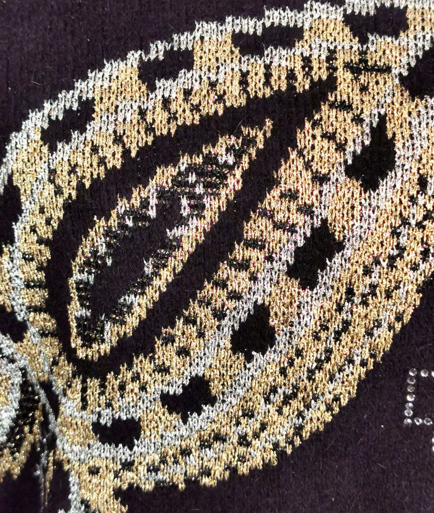 Vintage 80s Metallic knit sweater, Mondi