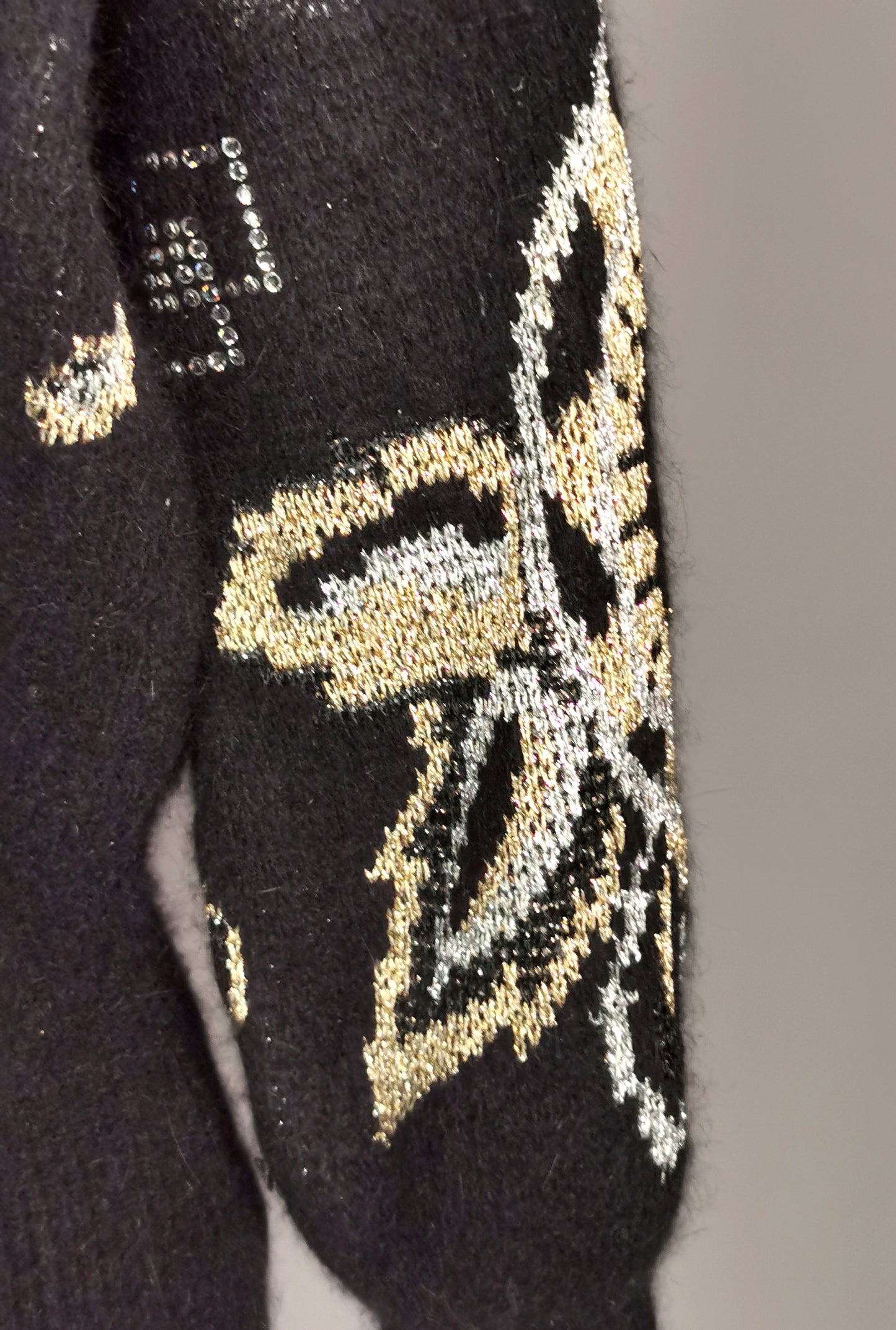 Vintage 80s Metallic knit sweater, Mondi