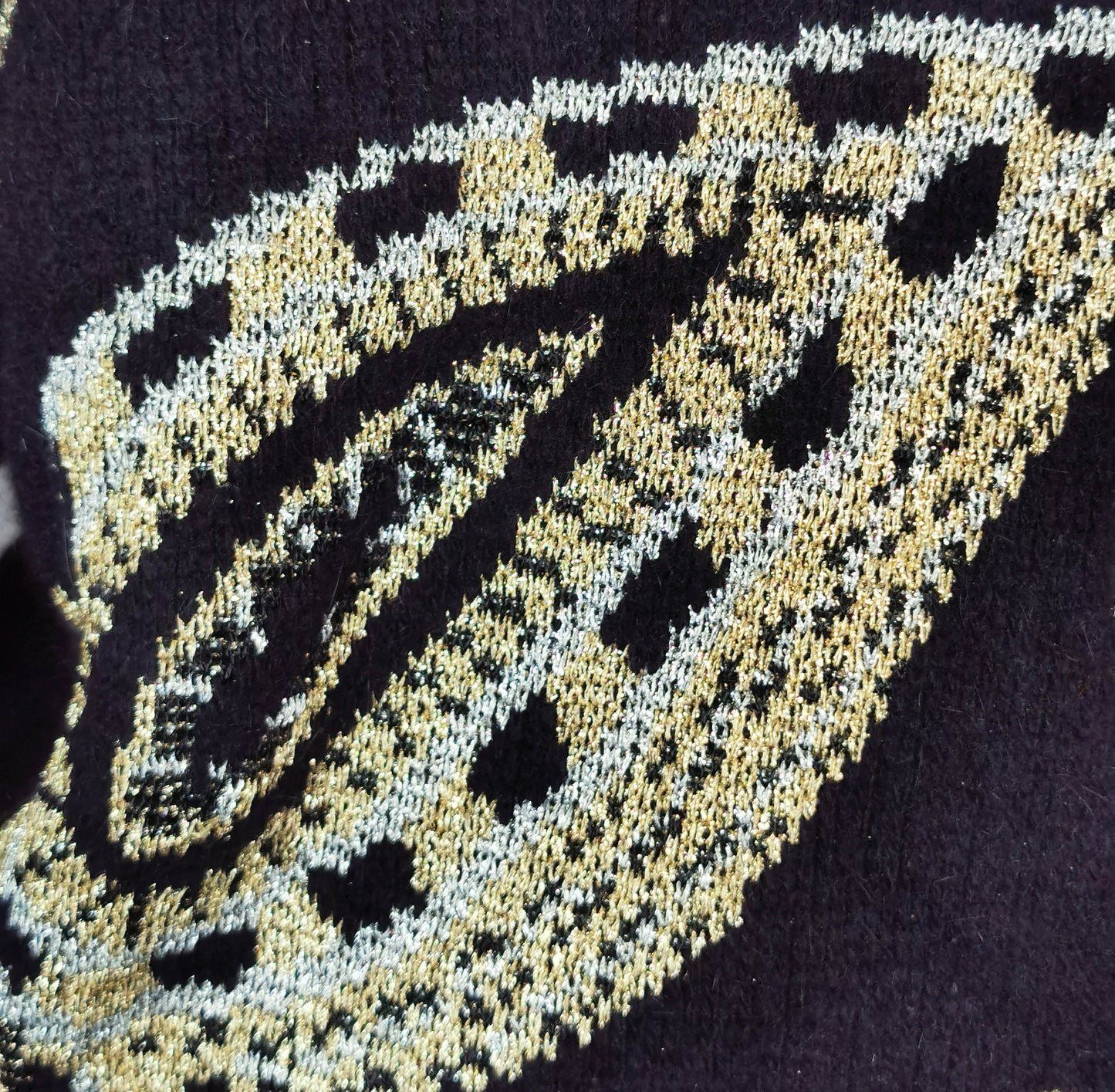 Vintage 80s Metallic knit sweater, Mondi