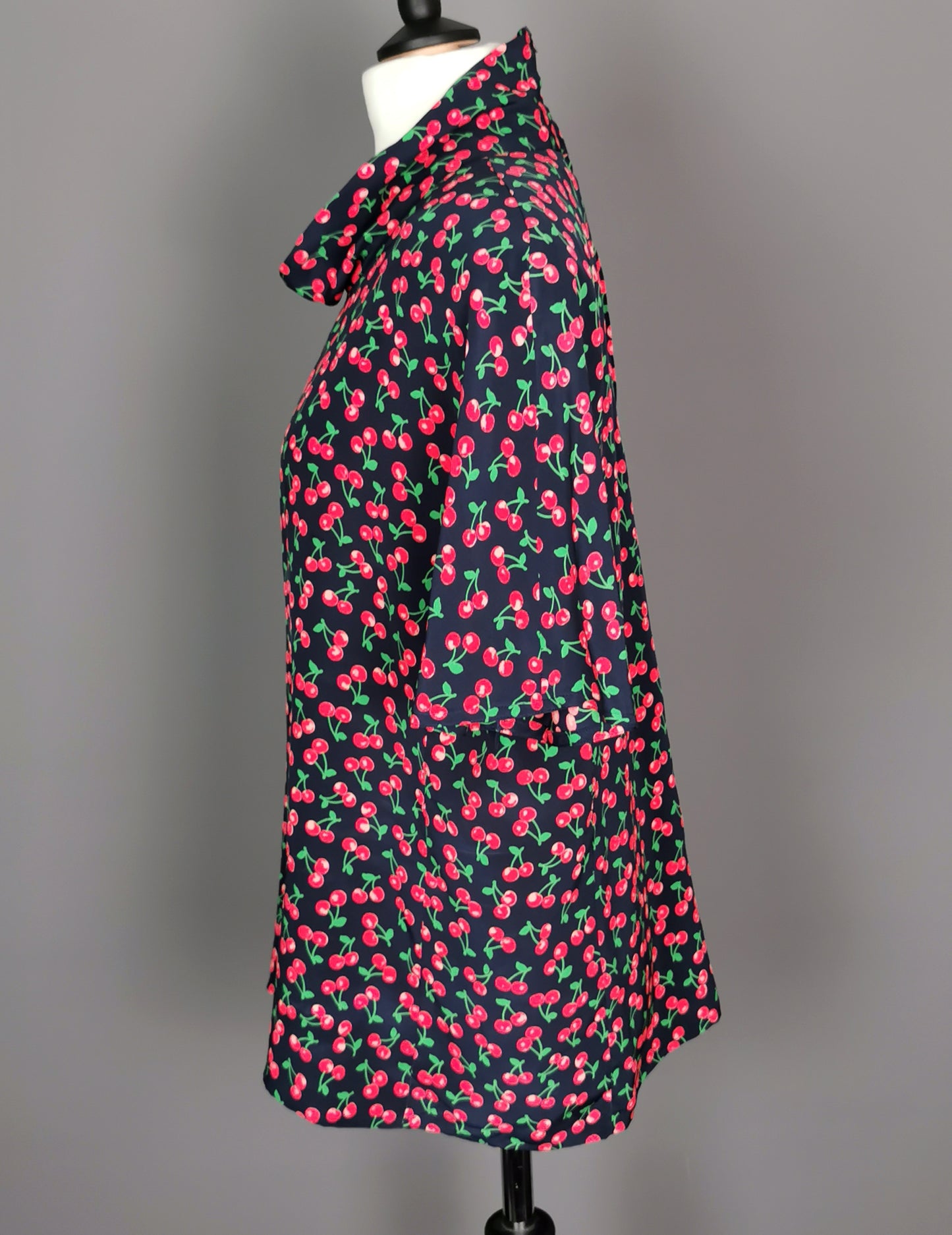 Vintage Valentino cherry print Silk blouse