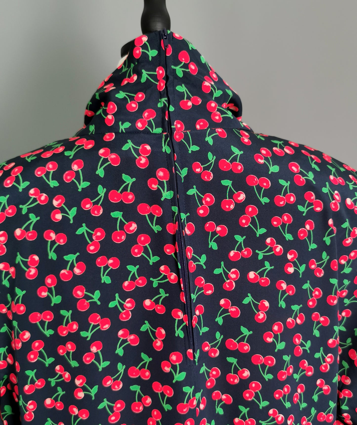 Vintage Valentino cherry print Silk blouse