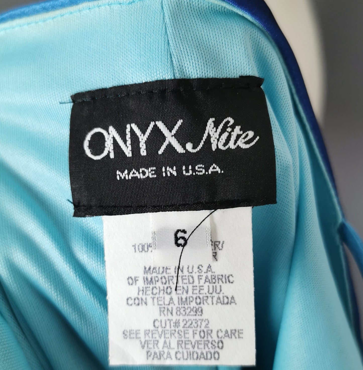 Vintage Blue Ombre bombshell dress, Onyx Nite, Prom, party