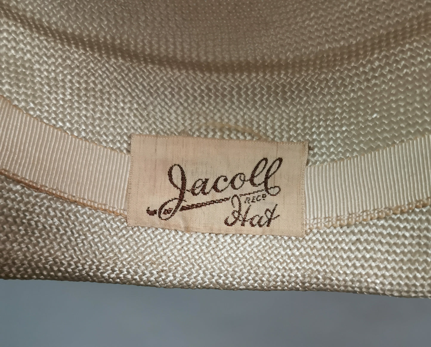 Vintage c1950s ladies cloche hat, Jacoll