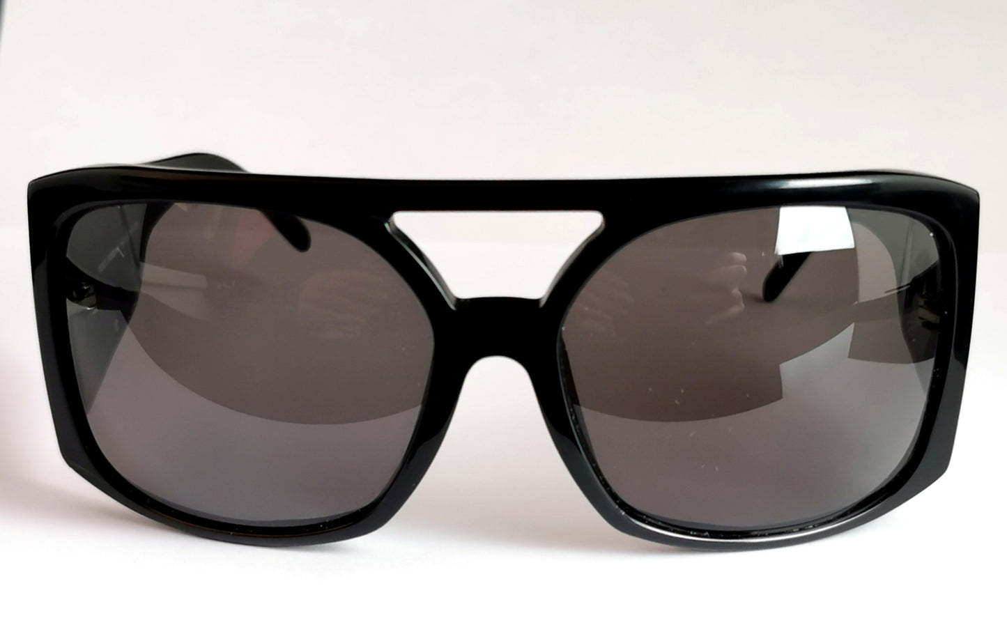 Dolce and Gabbana oversized Sunglasses, logo, Black