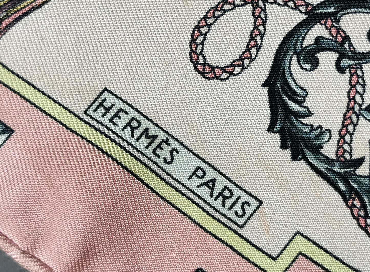 Hermes Silk scarf, Keys Les Cles, pink, Boxed