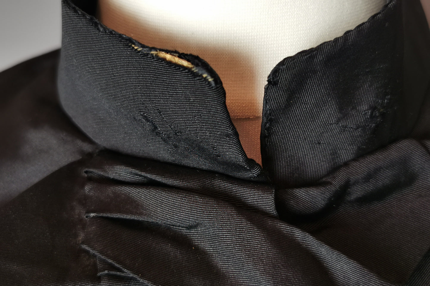 Antique Victorian mourning bodice, Blouse, French jet