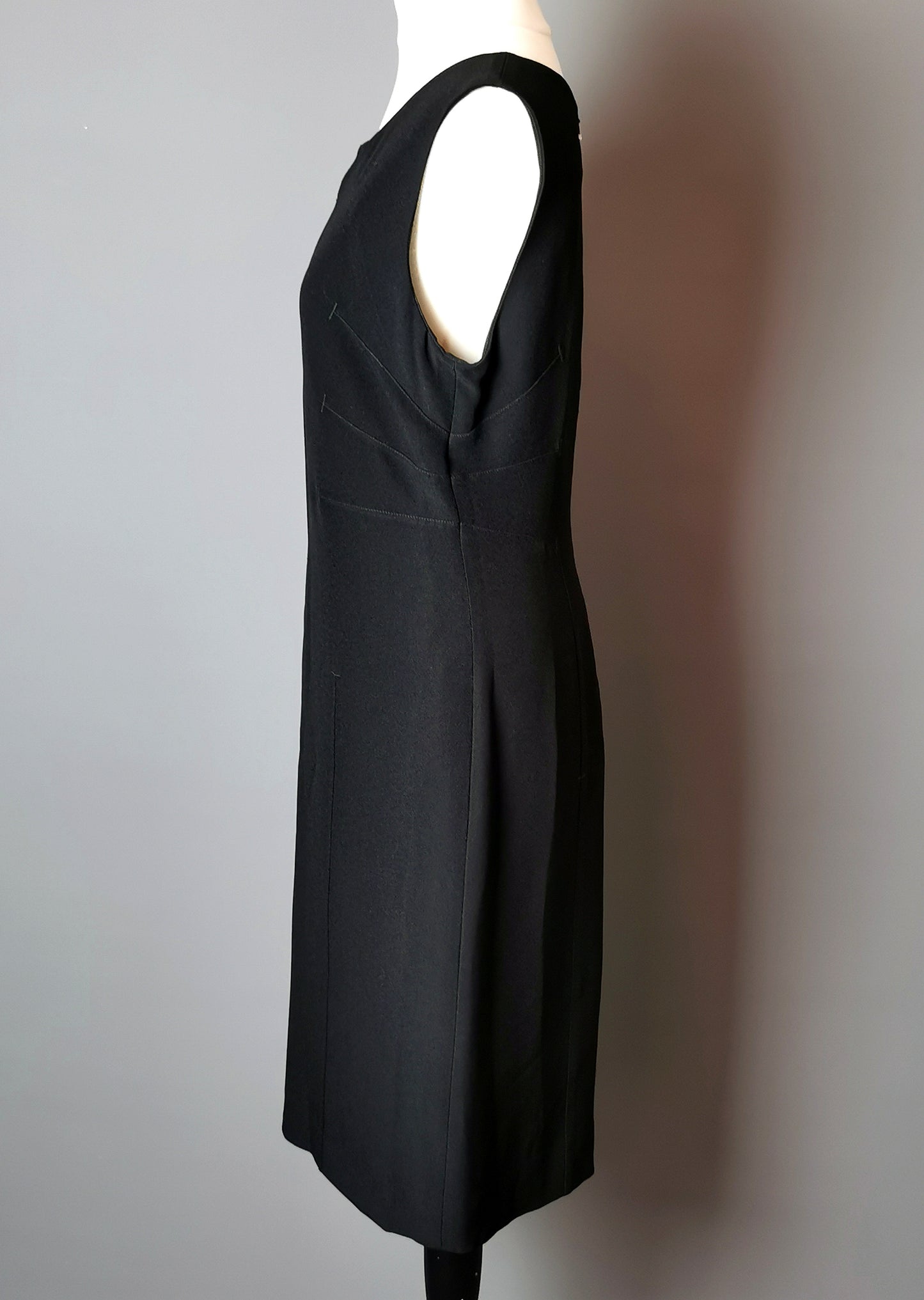 Moschino Cheap and Chic black sheath dress