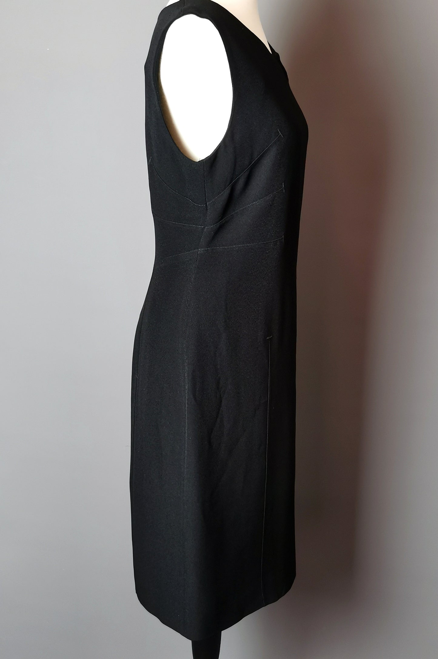 Moschino Cheap and Chic black sheath dress