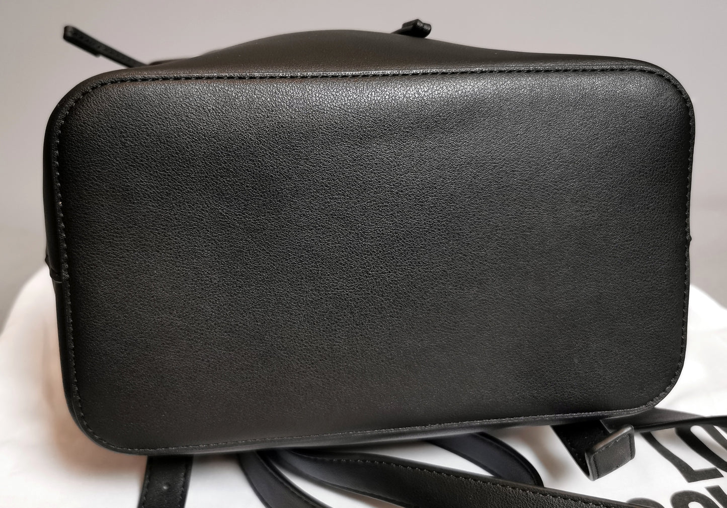 Moschino Love chain handle backpack, Black and Red