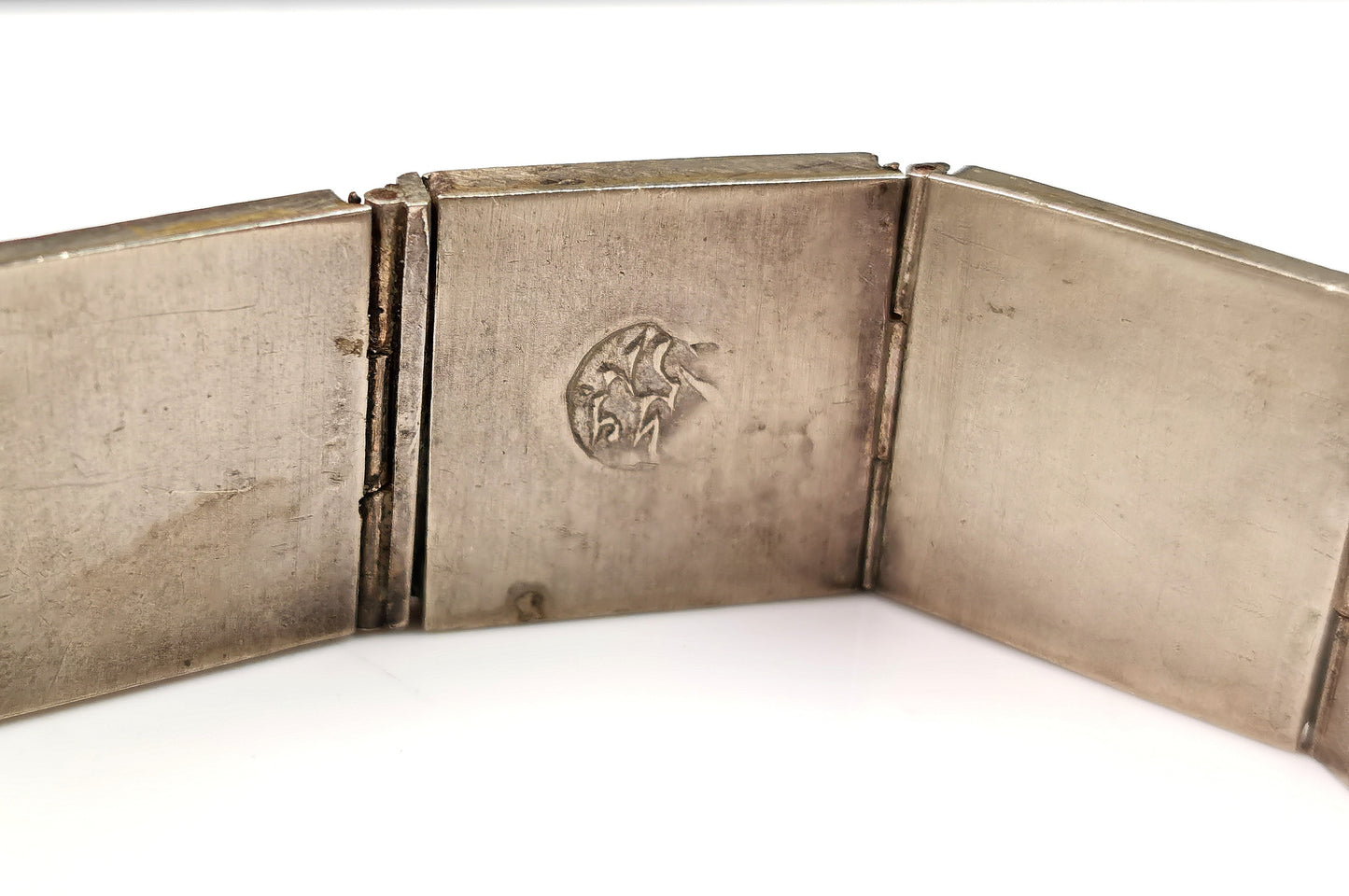 Antique Rare Persian bracelet, sugarloaf cabochon, enamelled