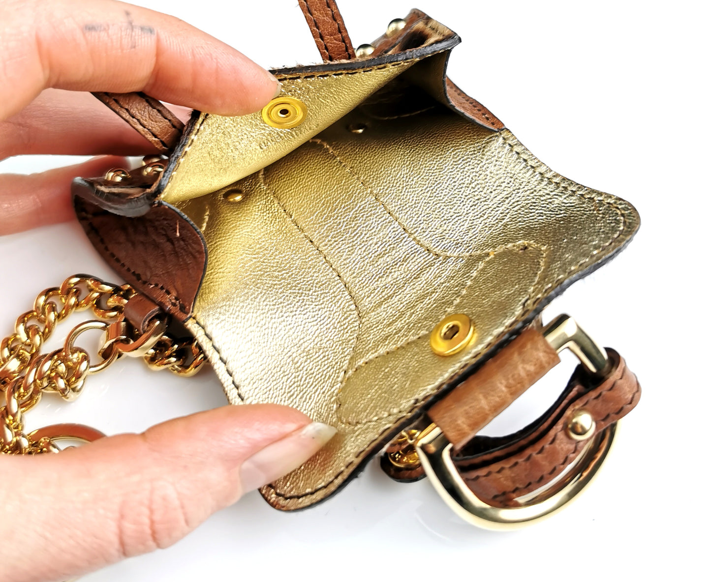Dolce and Gabbana micro bag, handbag charm, Leopard print