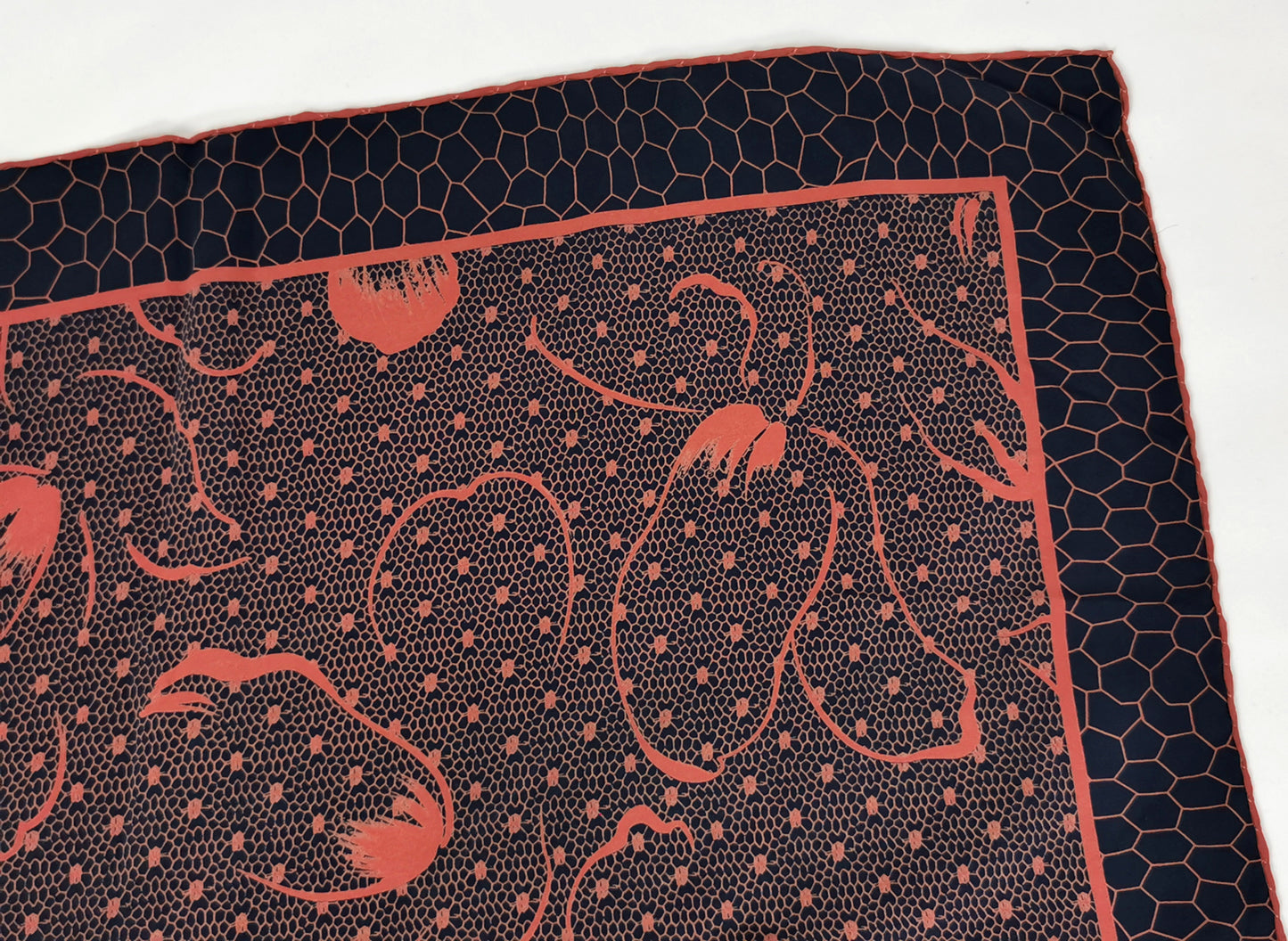 Vintage Jaeger silk scarf, floral print