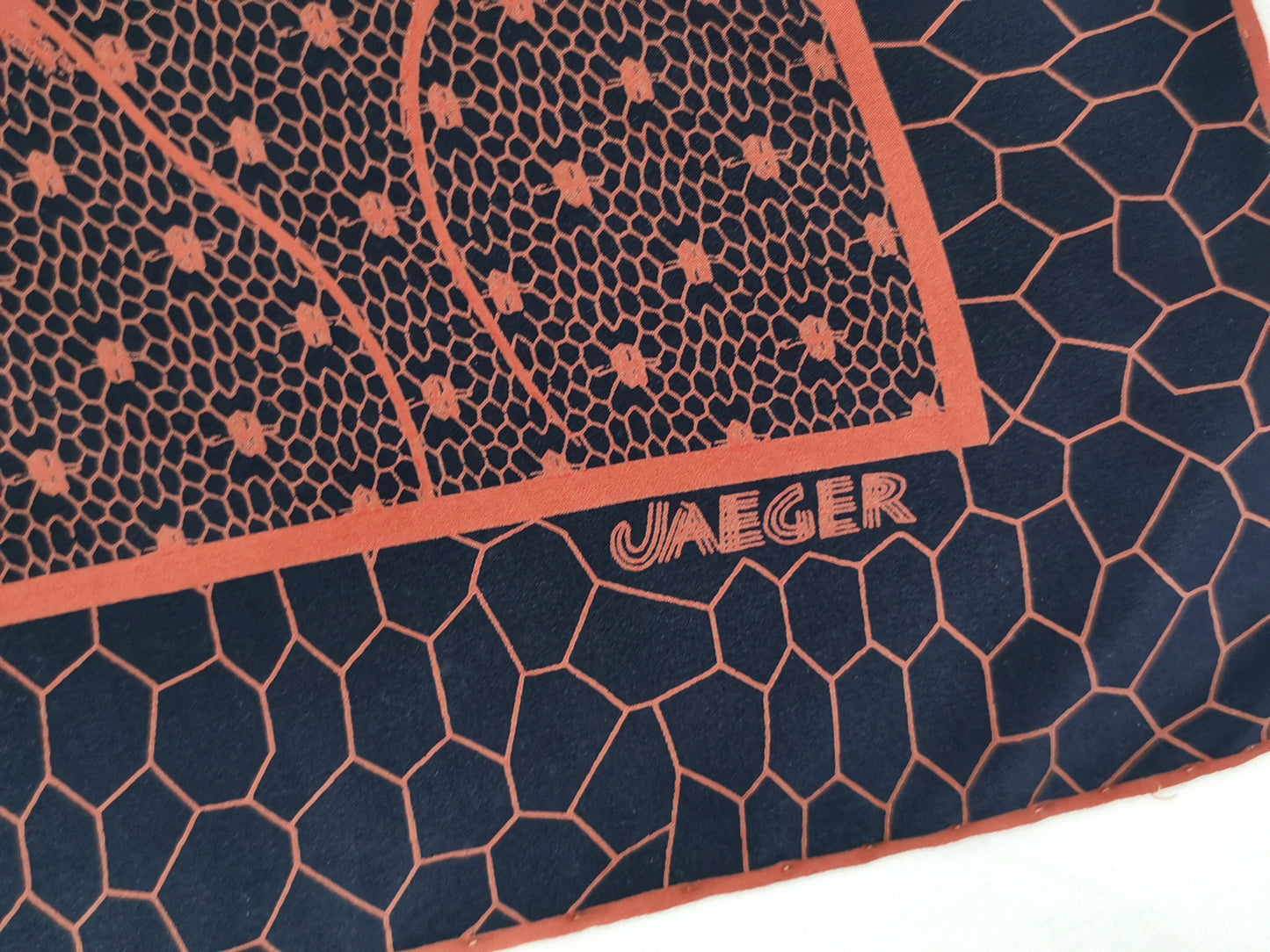 Vintage Jaeger silk scarf, floral print