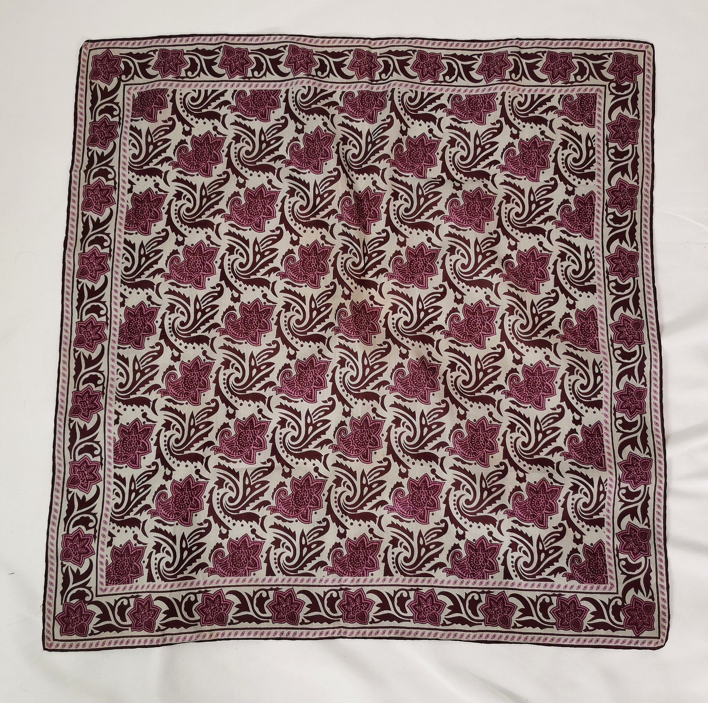 Vintage Jaeger silk scarf, Paisley print