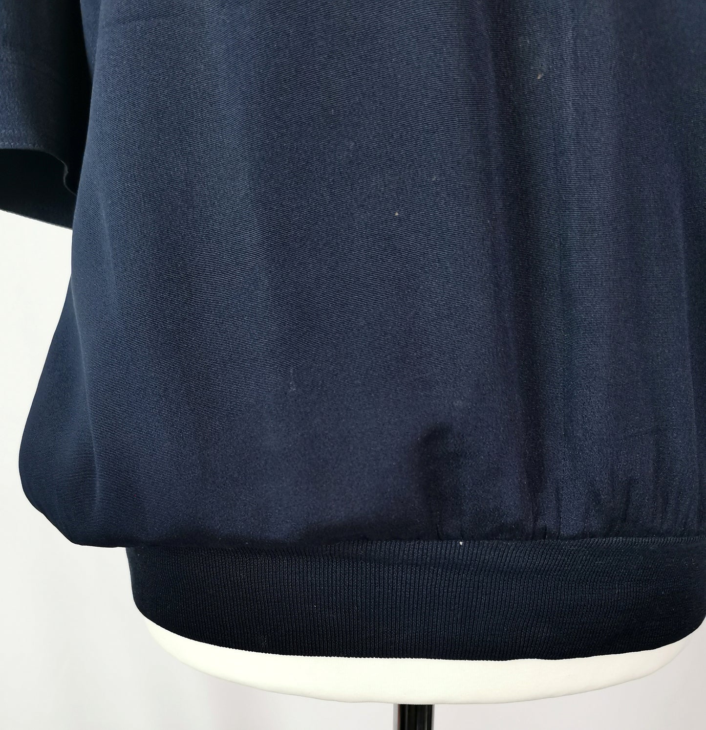 Vintage Valentino Navy silk pullover blouse, Miss V