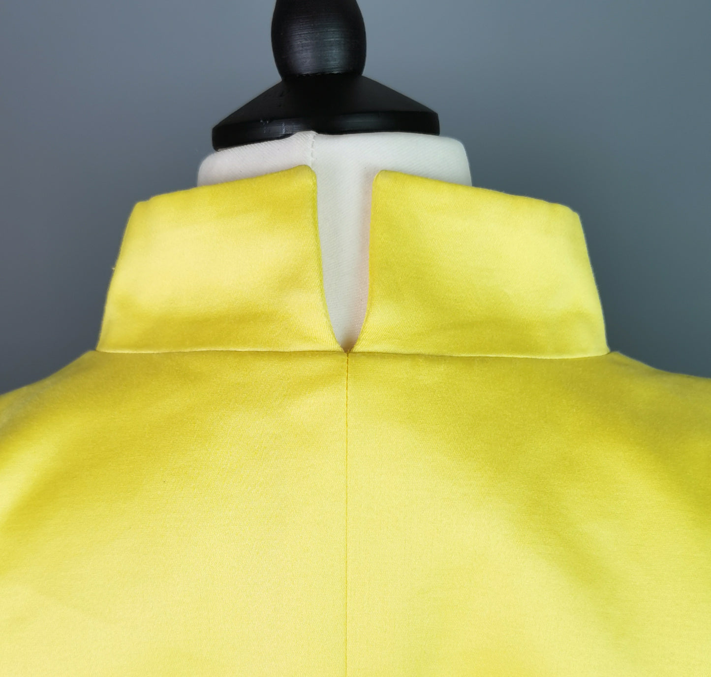 Vintage Yves Saint Laurent yellow blazer, peplum waist, 1980s