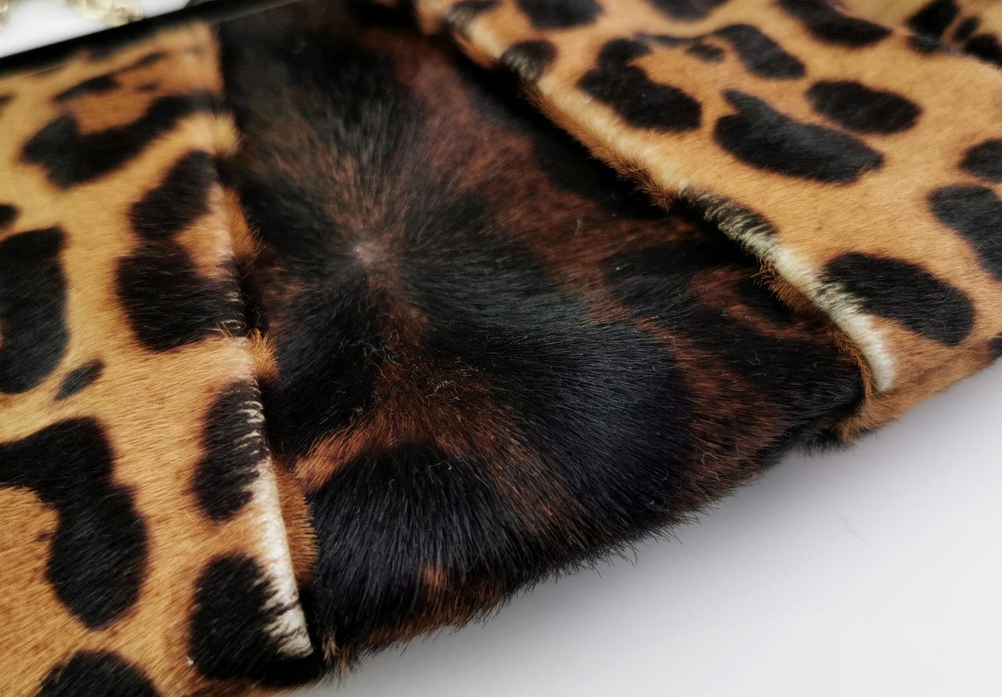 Christian Louboutin leopard print clutch purse, Loubi Lula, Handbag