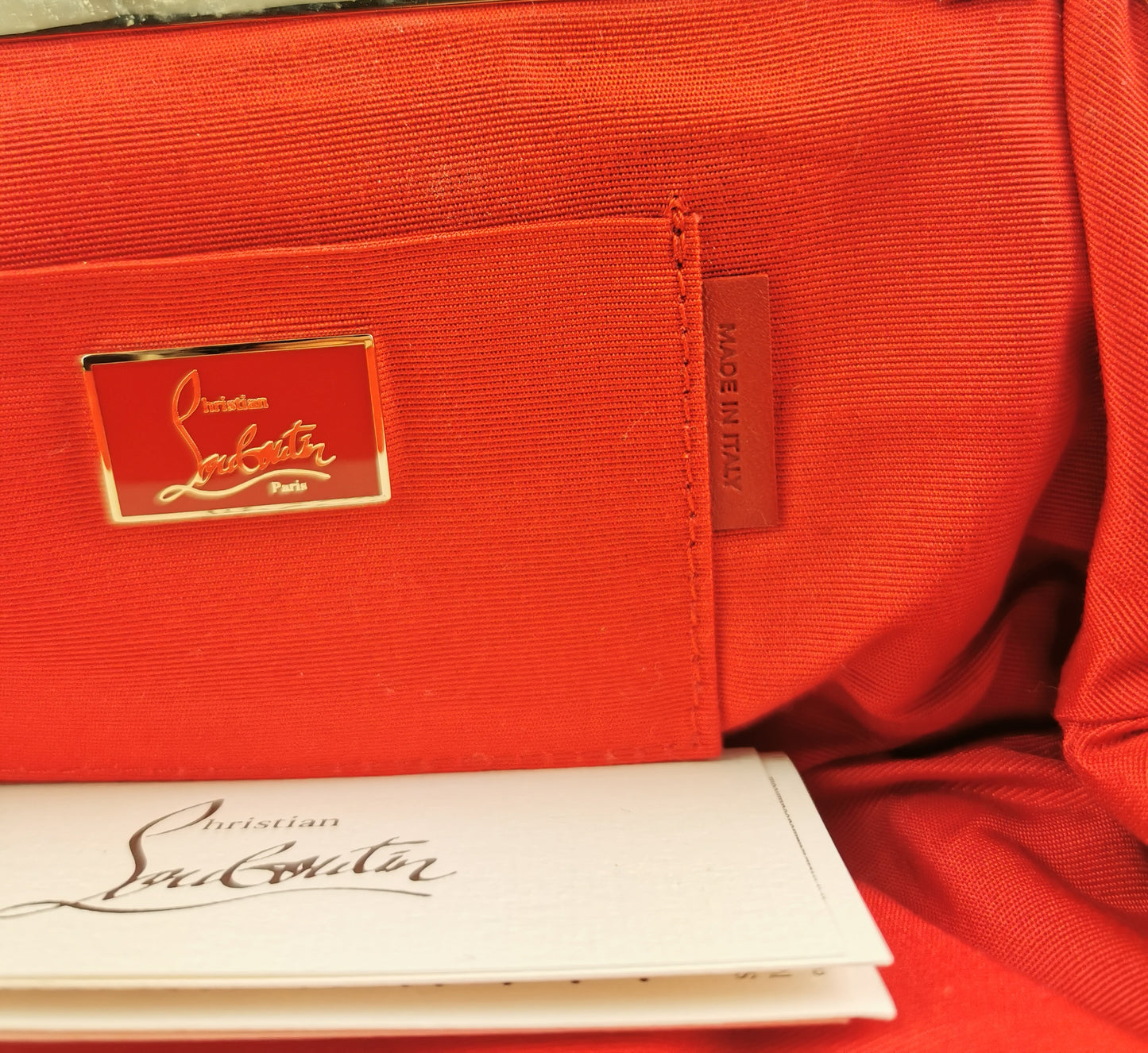 Christian Louboutin leopard print clutch purse, Loubi Lula, Handbag