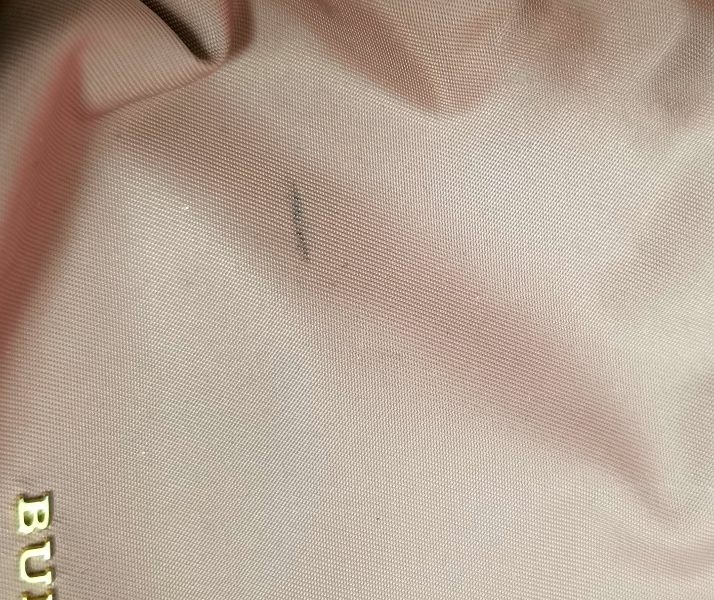 Burberry The Rucksack, pink nylon backpack, Gold tone hardware