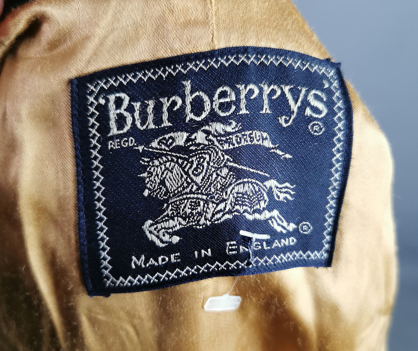 Vintage Mens Burberry navy trench coat, Mac
