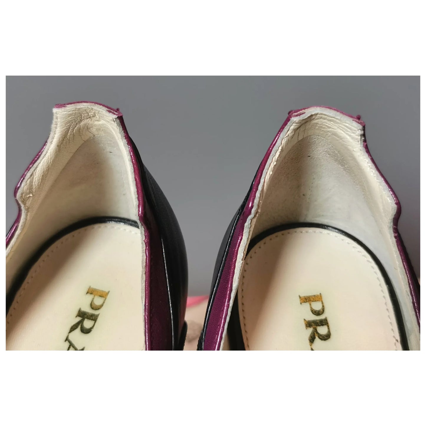 Prada Fairy Garden Jane stiletto peep toe heels, shoes