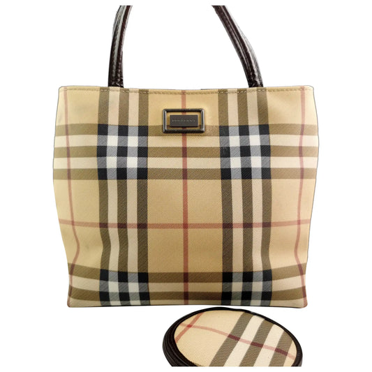 Vintage Burberry mini tote bag, handbag and coin purse
