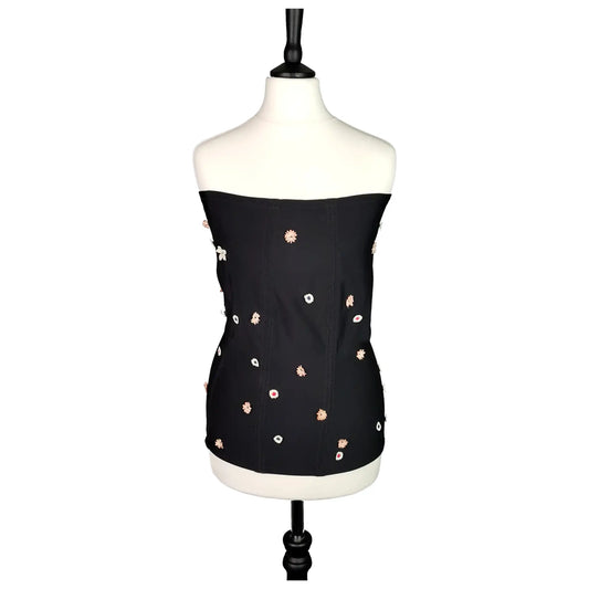 Vintage Dolce and Gabbana floral corset top, Bandeau