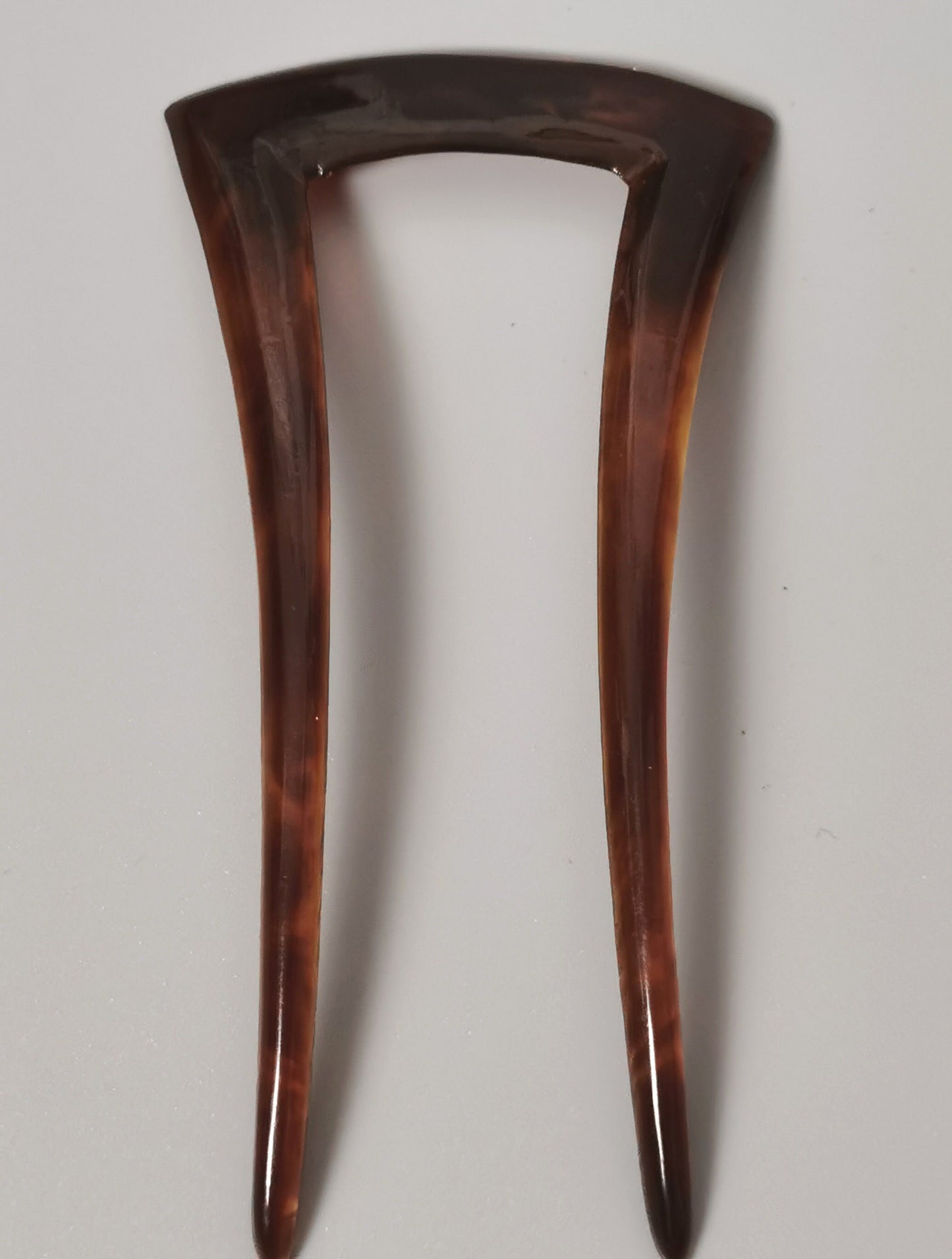 Vintage Art Deco faux tortoiseshell hair comb, celluloid