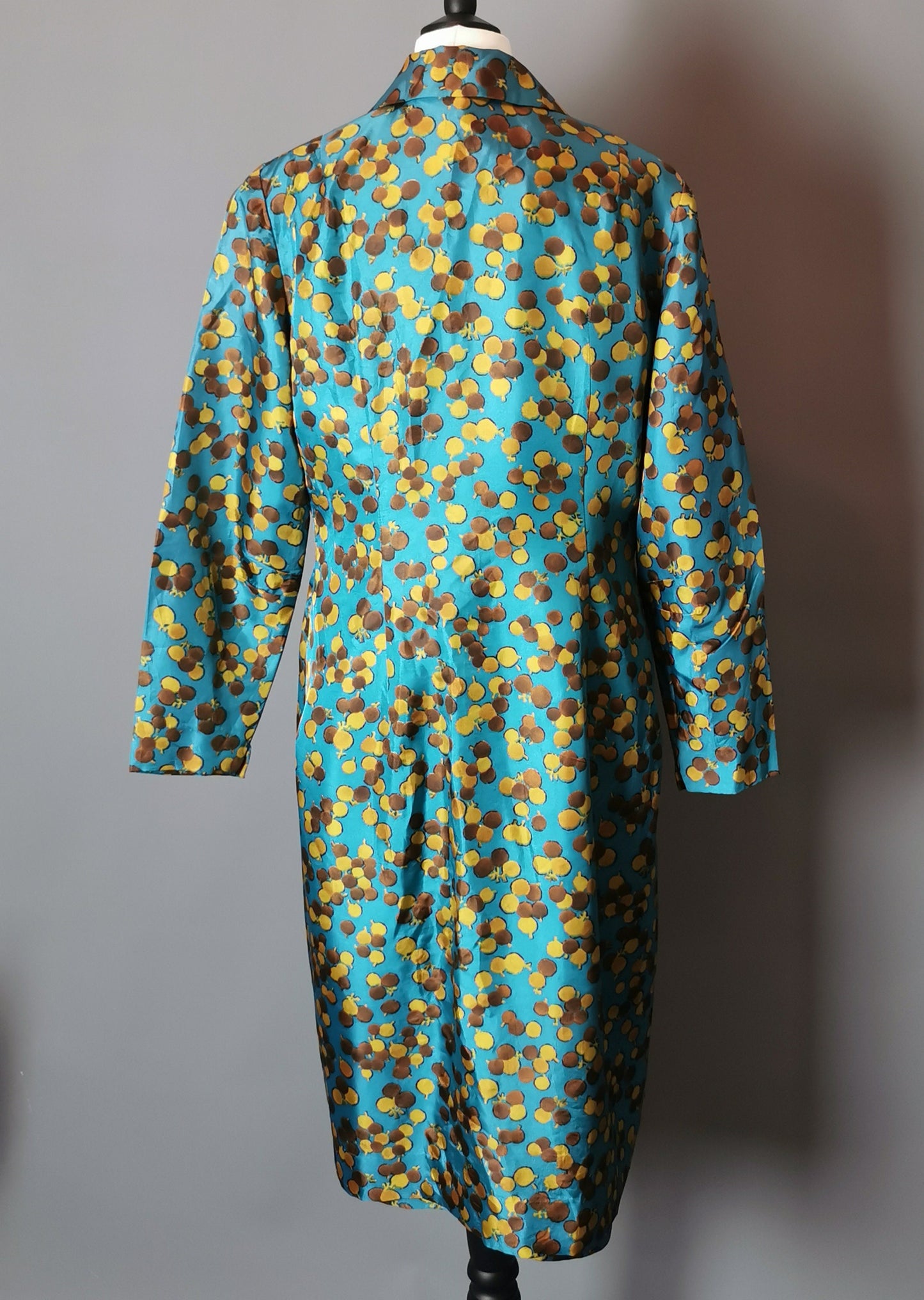 Vintage 1960s two piece dress, duster coat, Dortona