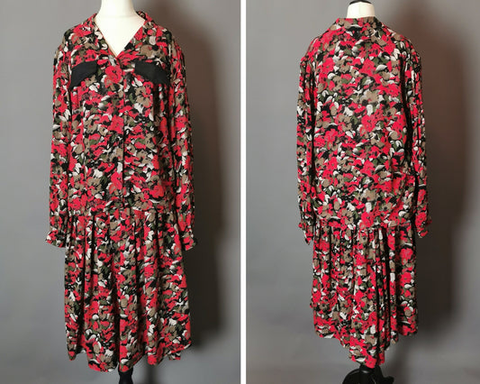 Vintage Peggy French Couture skirt suit, blouse
