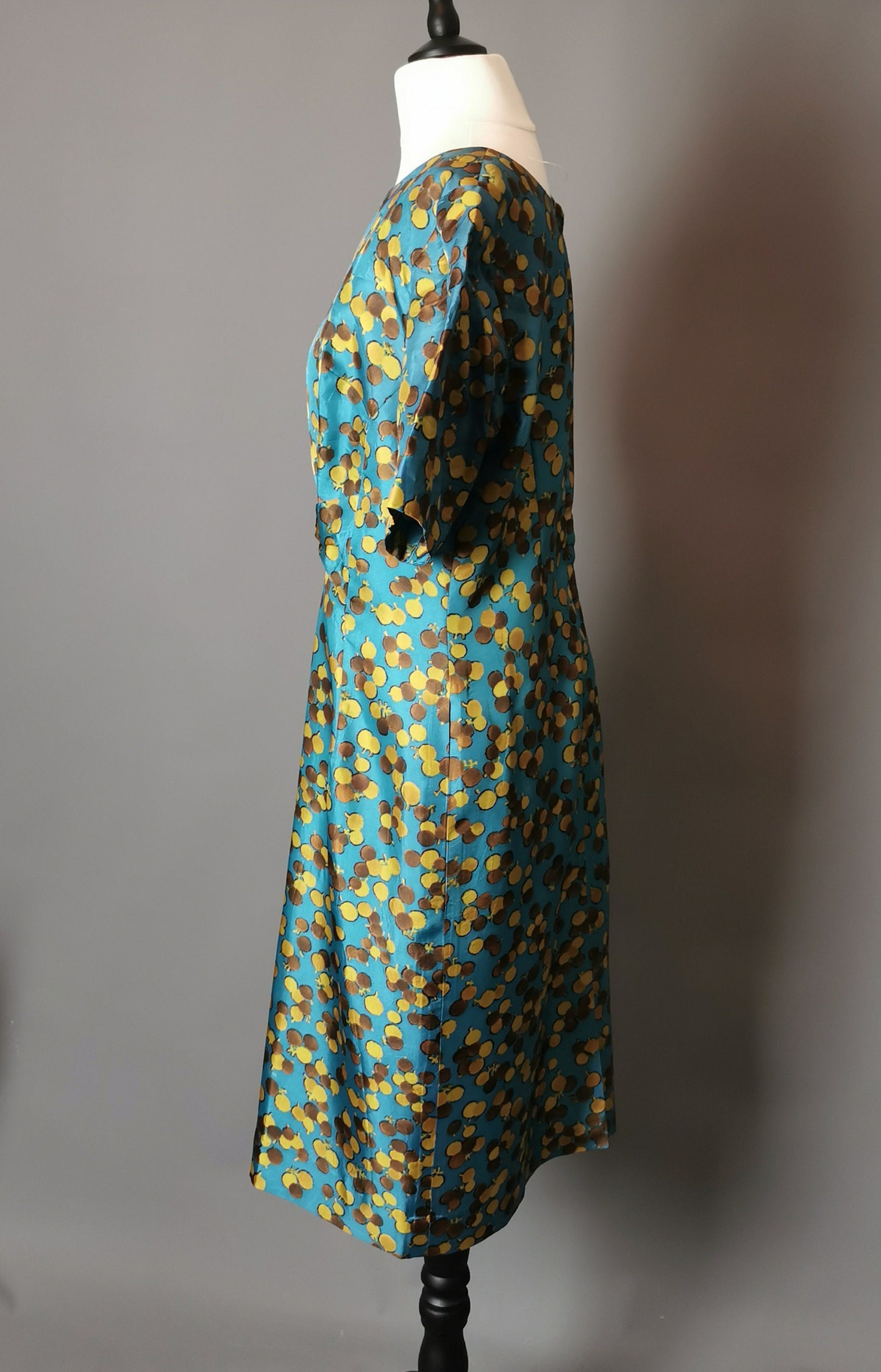 Vintage 1960s two piece dress, duster coat, Dortona