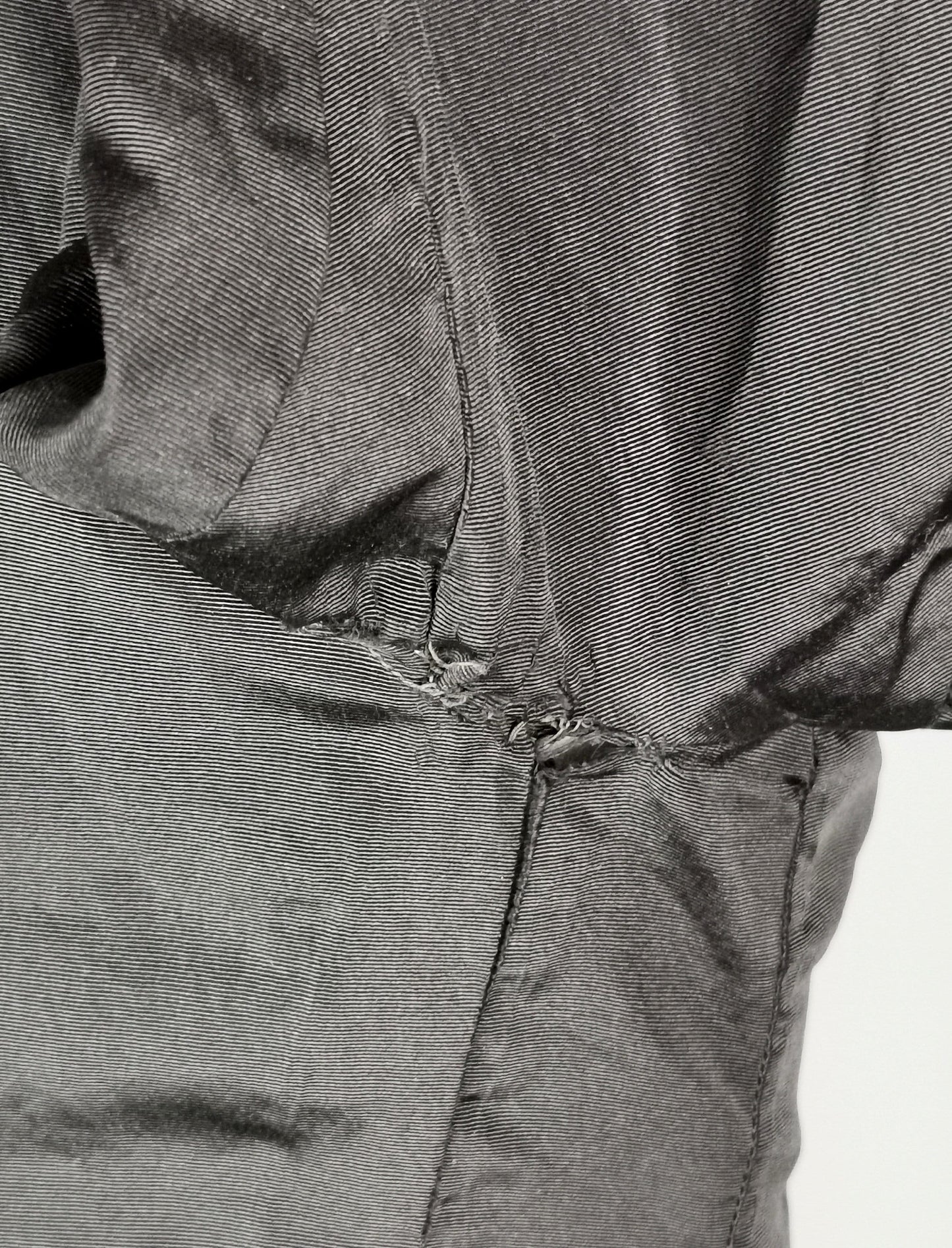 Victorian mourning blouse, jet and lace