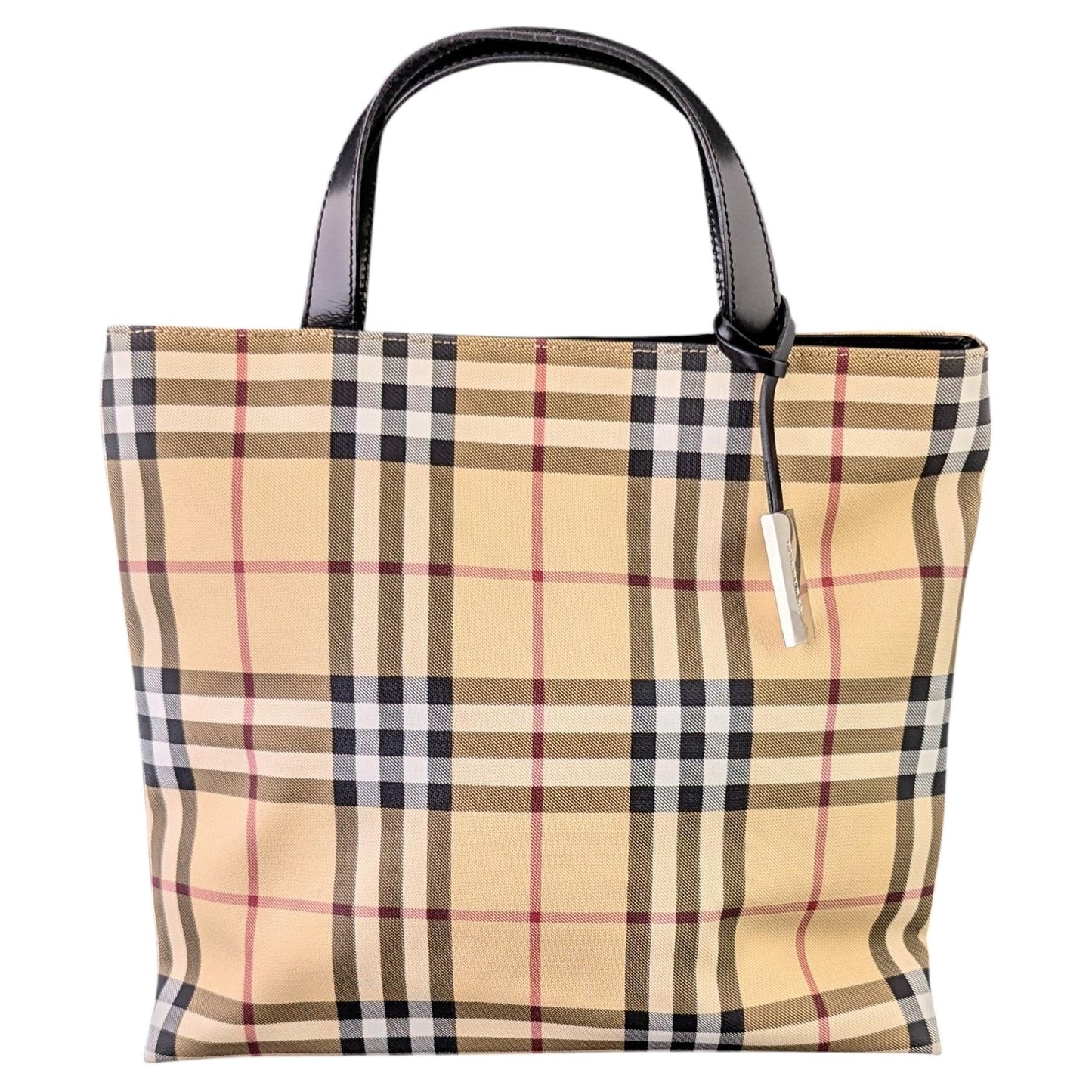 Vintage Burberry Nova check top handle tote bag, Handbag