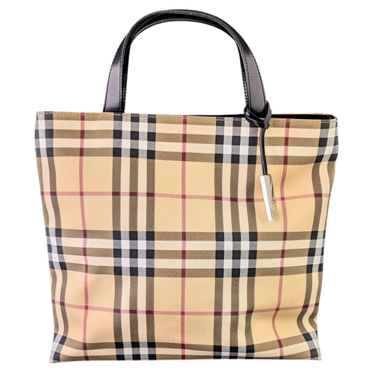 Vintage Burberry Nova check top handle tote bag, Handbag