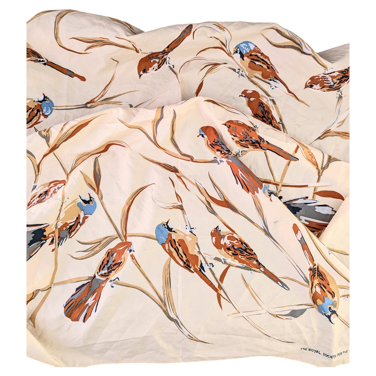 Rare vintage Jacqmar scarf, Bird print, RSPB
