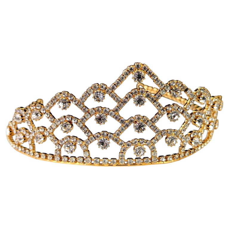 Vintage Crystal tiara, Bridal, Butler & Wilson