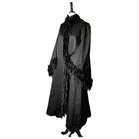 Antique mourning coat, Victorian dolman sleeves