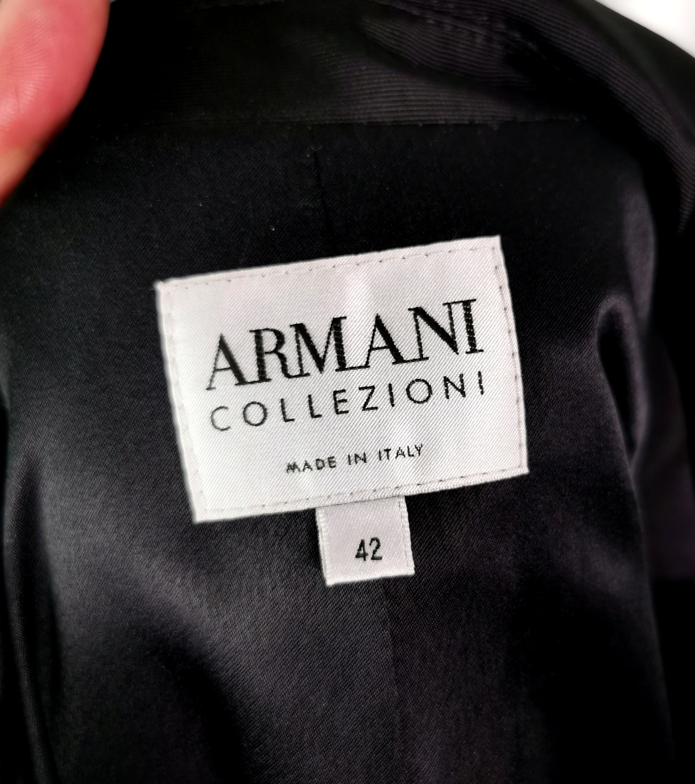 Vintage Armani Collezioni black peplum blazer – TCTvintage