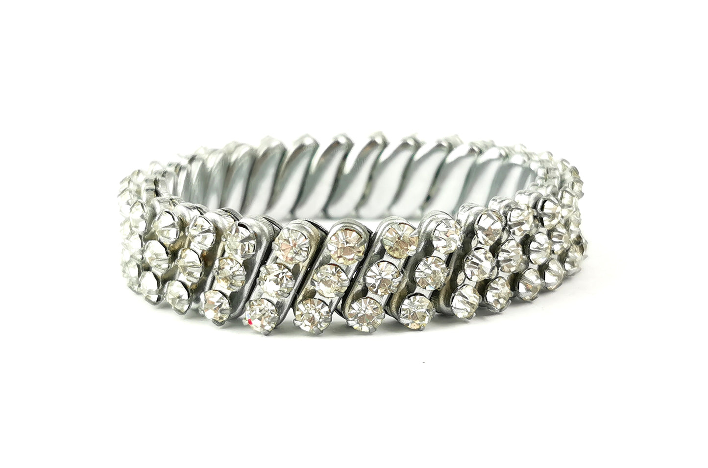 Vintage Mid-20th century diamante bracelet, expandable