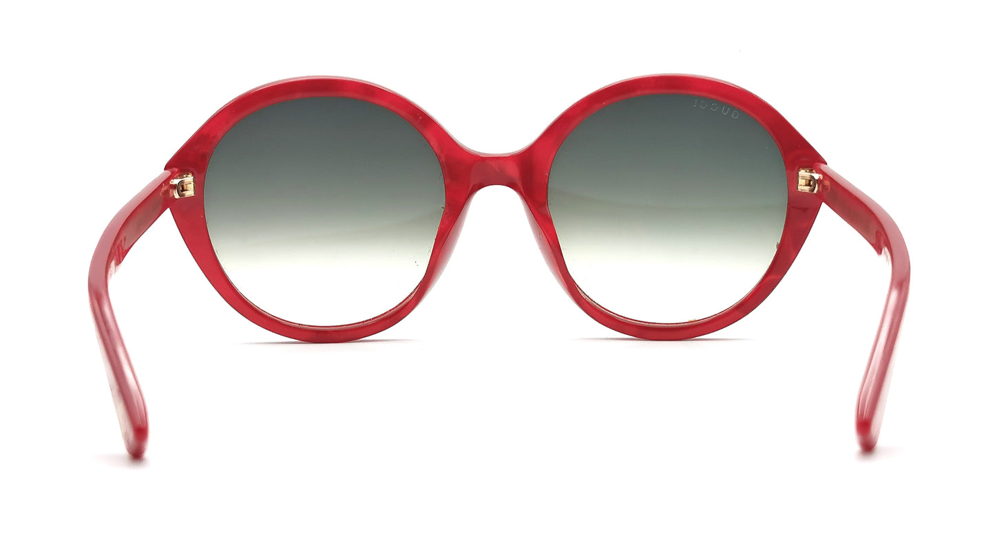 Gucci Oversized Sunglasses, Red marble frame, Gold Bee