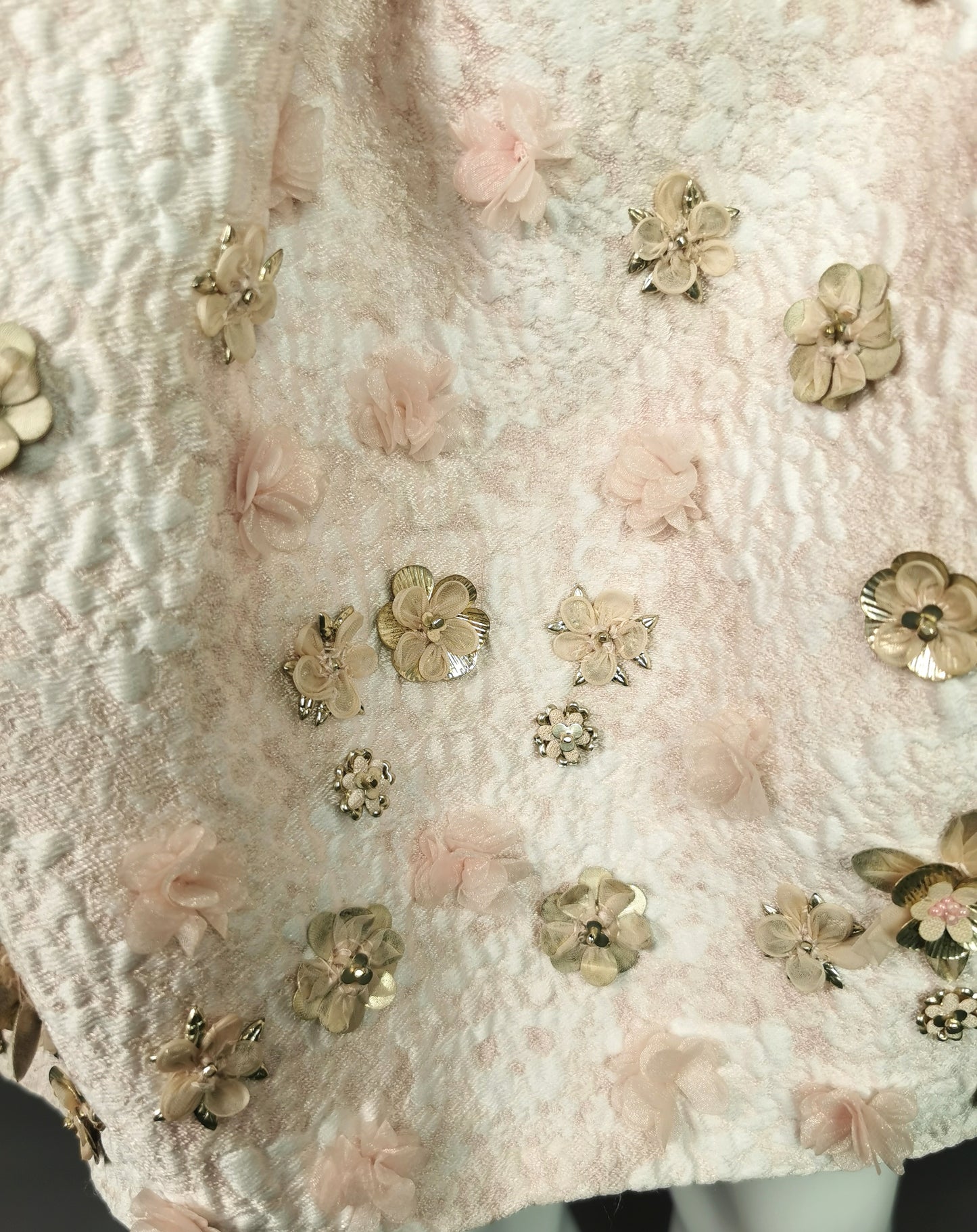 Alexander McQueen puffball embellished silk mini dress