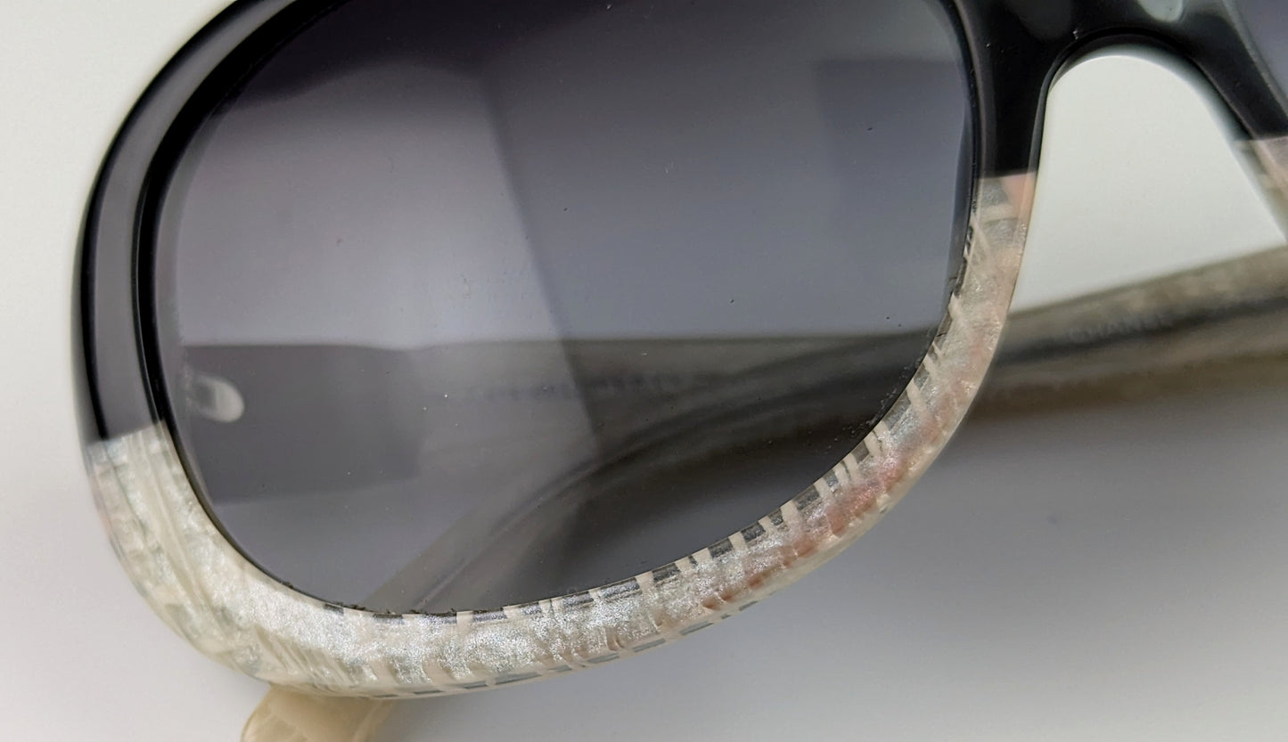 Vintage Chanel Sunglasses, Bi colour frames, Cased