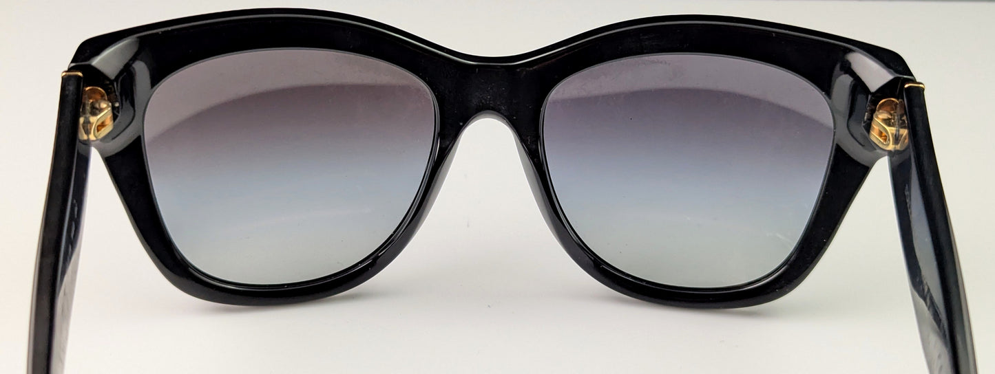 Vintage Dolce and Gabbana ladies sunglasses, black, gradient lense