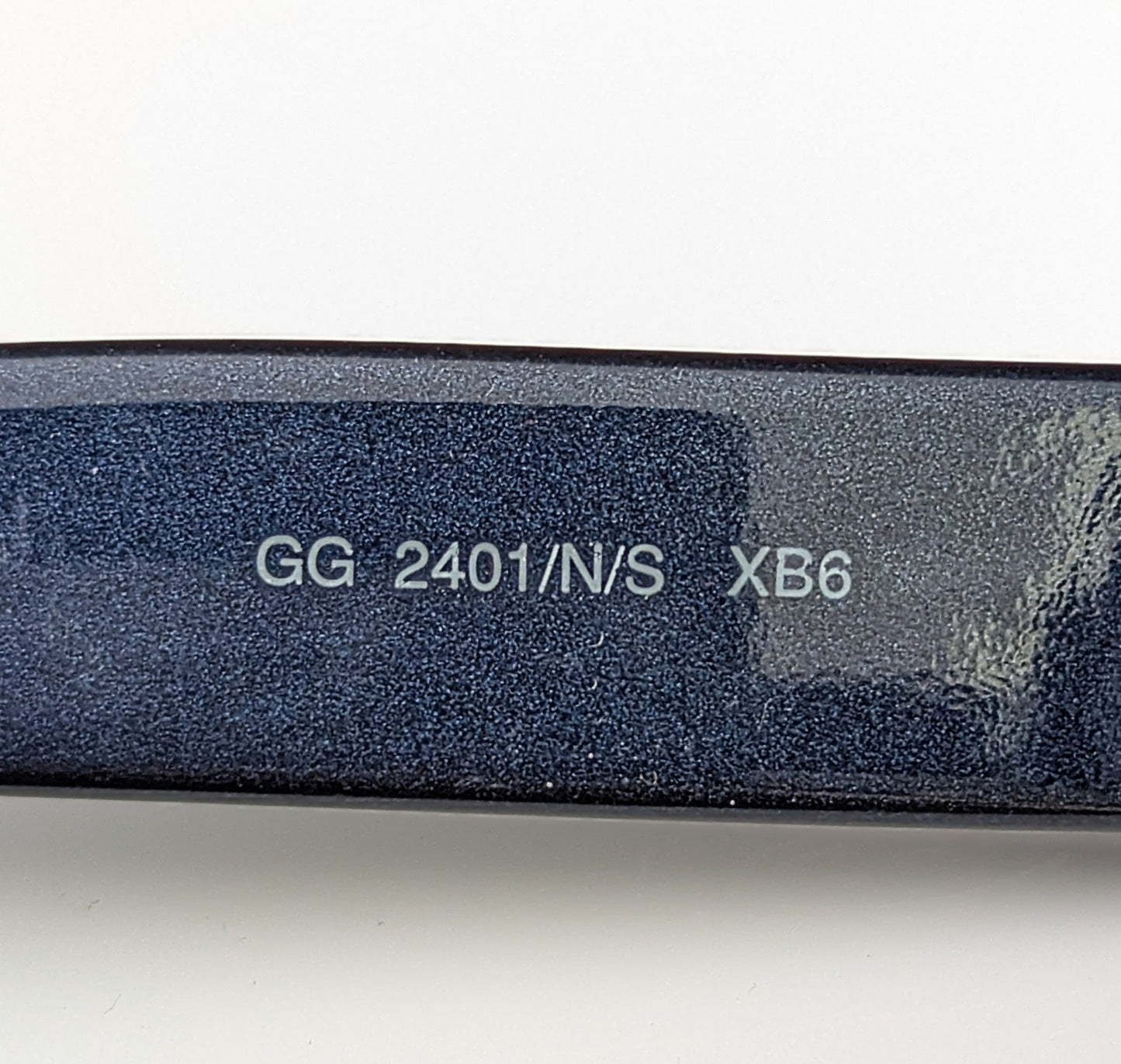 Gucci Oversized Sunglasses, dark blue, gold tone logo, cased