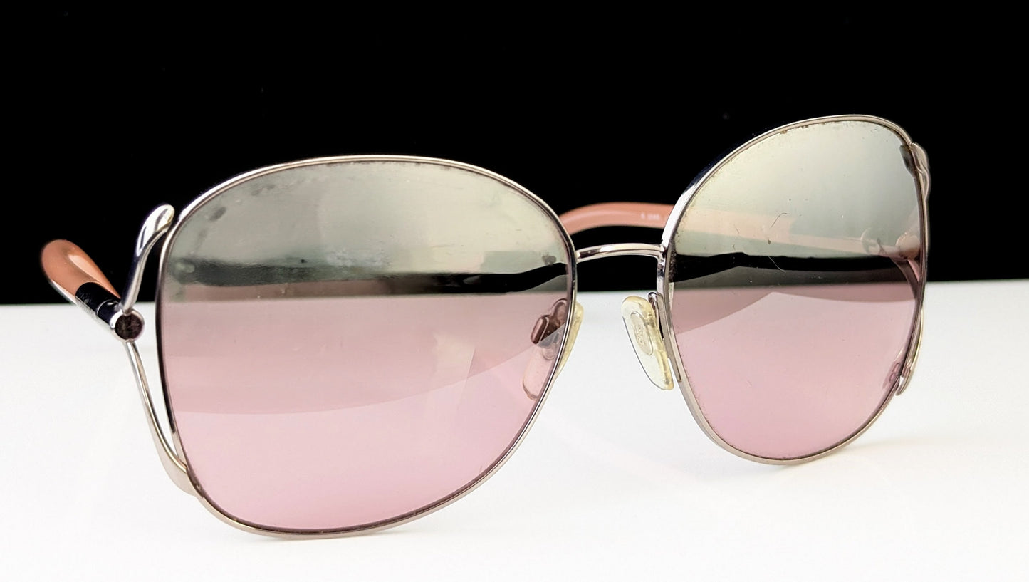 Vintage Burberry sunglasses, Dusky pink, cased