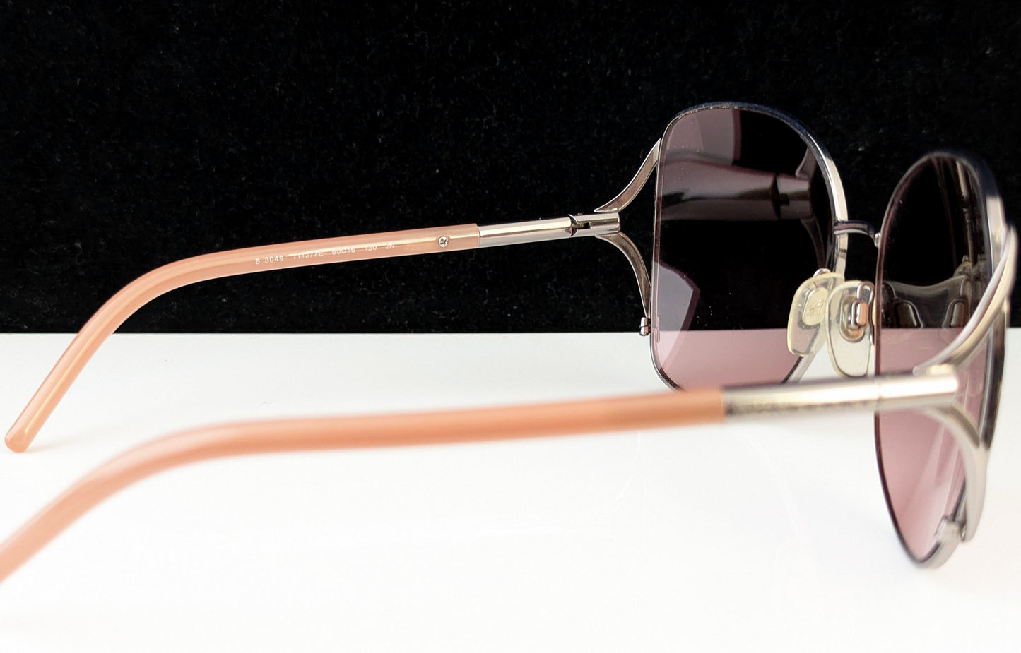 Vintage Burberry sunglasses, Dusky pink, cased