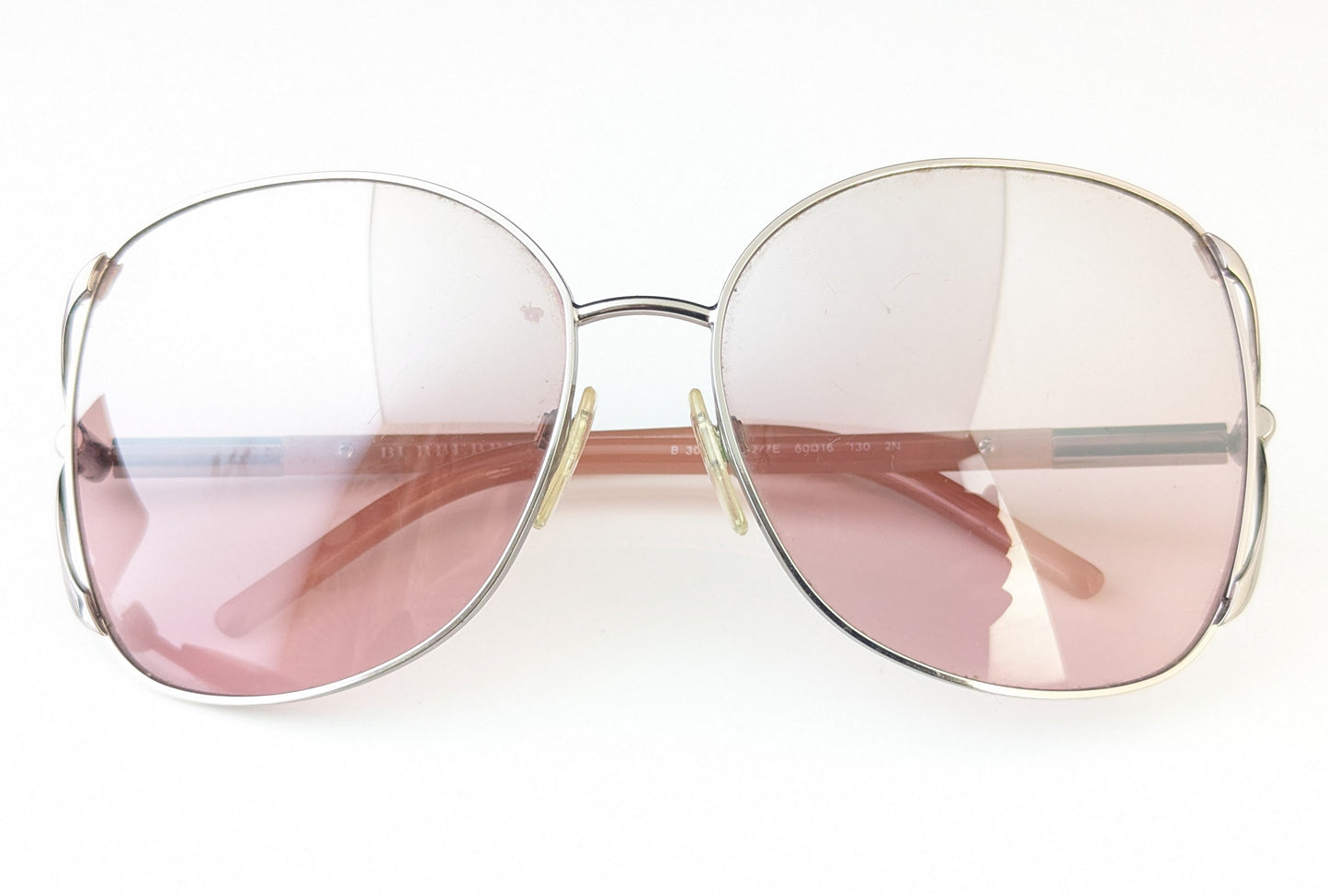 Vintage Burberry sunglasses, Dusky pink, cased