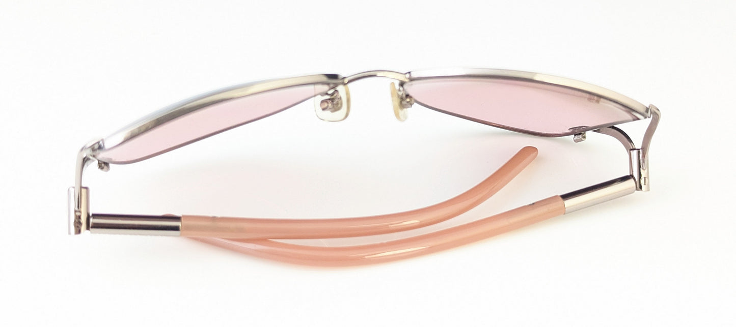 Vintage Burberry sunglasses, Dusky pink, cased